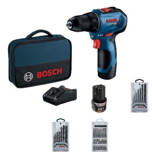 BOSCH GSR 12V-30 Aku bušilica 2x2.0Ah set