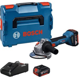 BOSCH GWS 18V-8 Aku brusilica 2x4,0Ah+L-BOX