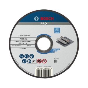 Rezna ploča metal PRO 125x1.6mm A60T BF ravna