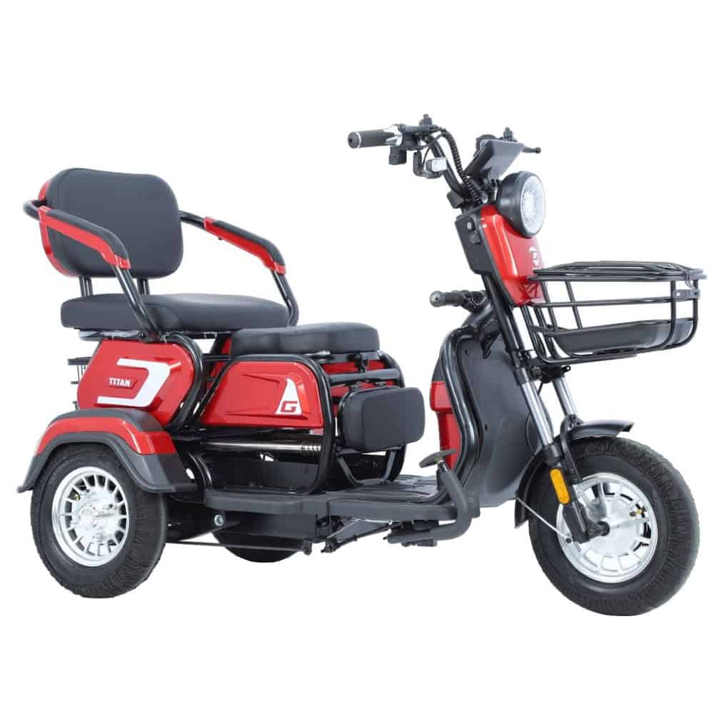 Električni tricikl TITAN 14" 250W 48V/20Ah Crveni/19077