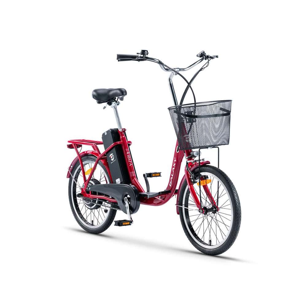 Električni bicikl IBIZA 20" Li-ion Crvena 36V/10.4Ah